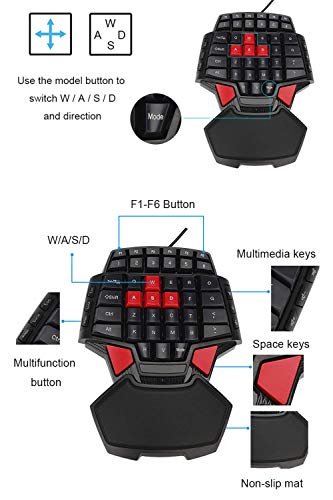 Womnord Clavier de jeu à une main-4