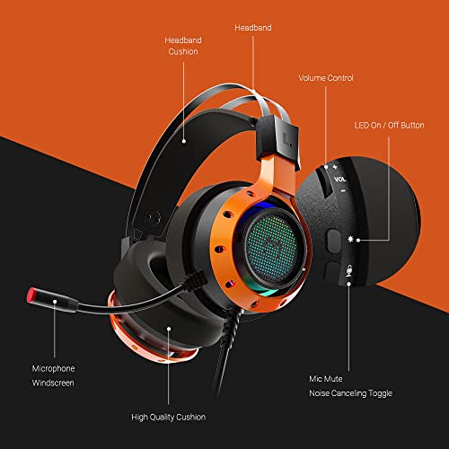 WIZMAX PC Gaming Headset MH2 - Casque-3