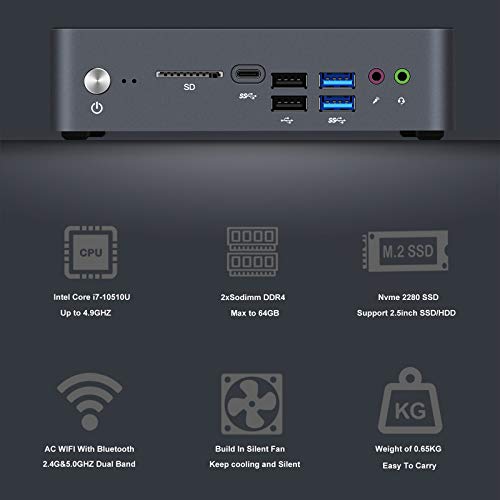 Mini PC Intel Core i7 10510U Windows-3