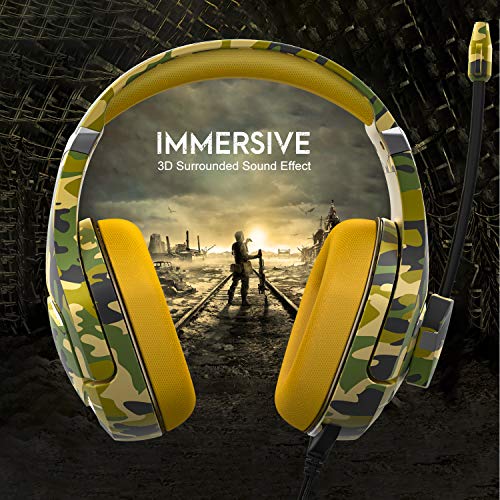 SIMGAL Casque de jeu avec microphone