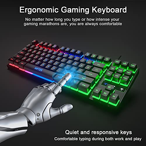 MFTEK Ensemble clavier et souris de jeu-3