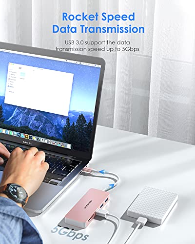 LENTION Hub USB C avec 3 ports-3