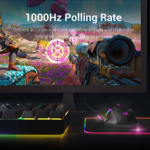 Redragon M601 Souris de jeu RVB rétroéclairée-5