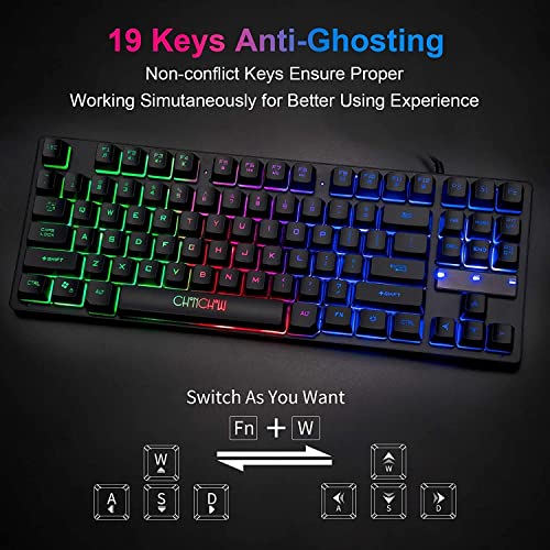 CHOCNHOW Clavier et souris de jeu filaire-3