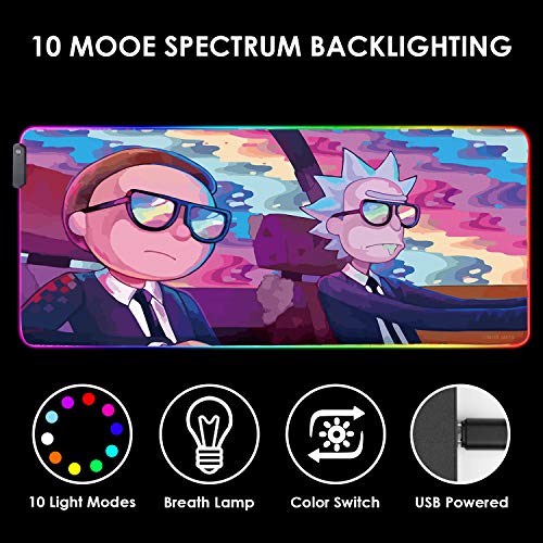 Envysun Tapis de souris RGB LED Light-5