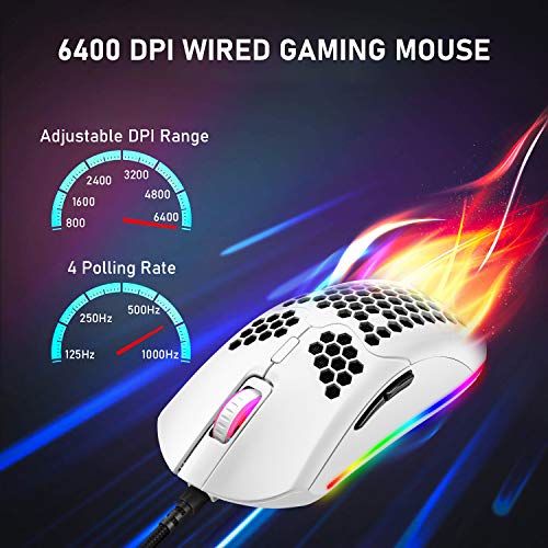 Souris de jeu légère filaire