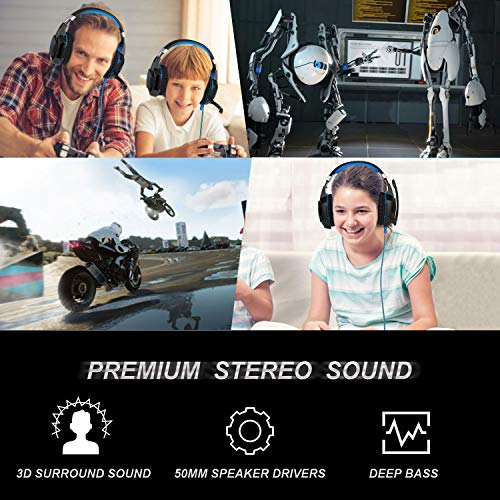 Casque de jeu avec micro pour PC