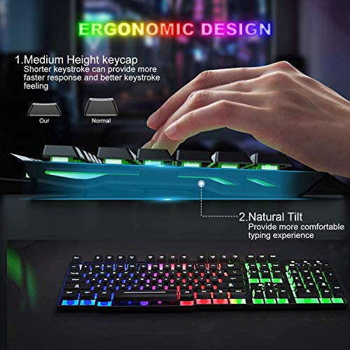 Combo clavier et souris de jeu sans-5