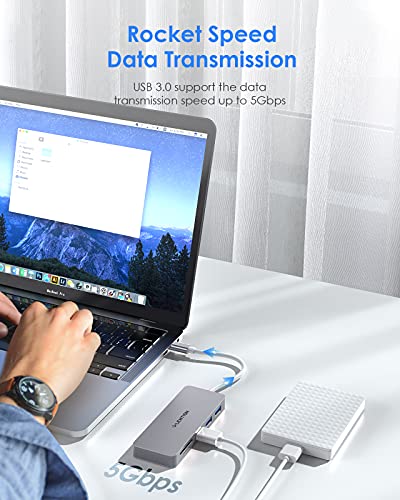 LENTION Hub USB C avec 3 ports-3