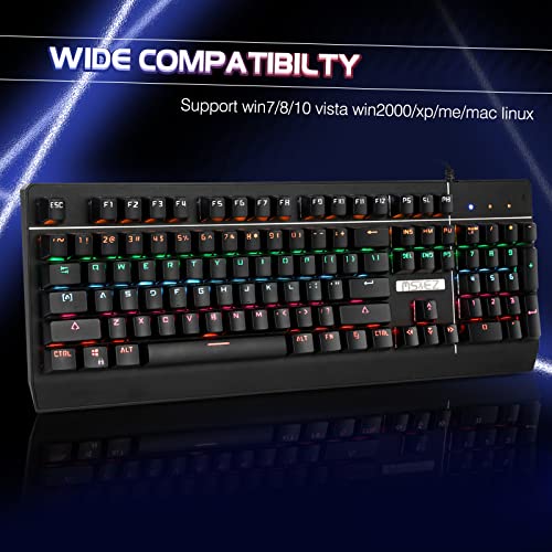 YSCP Clavier de Jeu Mécanique RGB Illumination-5