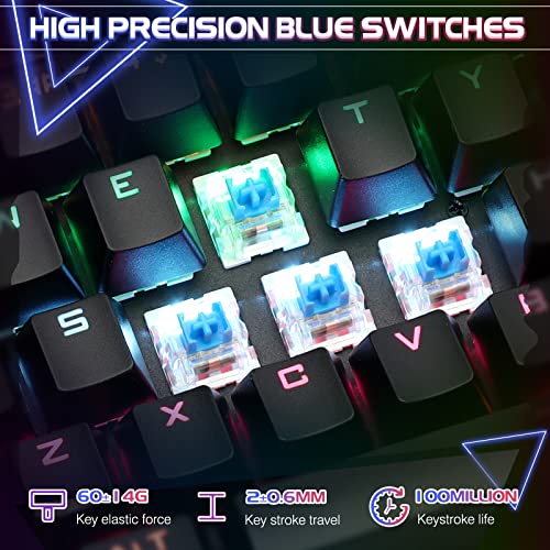 YSCP Clavier de Jeu Mécanique RGB Illumination-3
