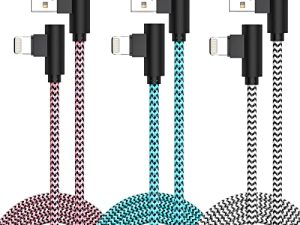 Lot de 3 chargeurs iPhone 3 m