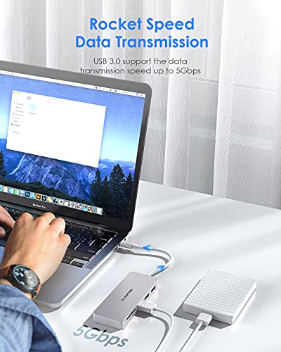 LENTION Hub USB C avec 3 ports-3