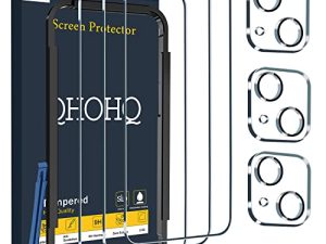 QHOHQ Lot de 3 protections d'écran pour