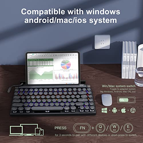 RAZEAK Clavier de machine à écrire sans-3