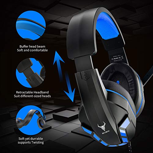 Kikc Casque de jeu avec micro pour-3