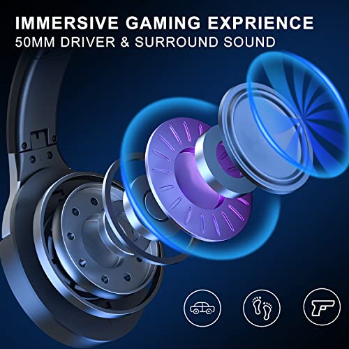 Casque de jeu YOTMS PS5 avec microphone