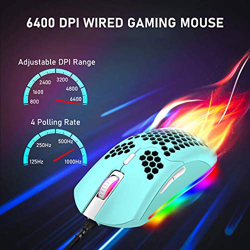 Souris de jeu filaire légère