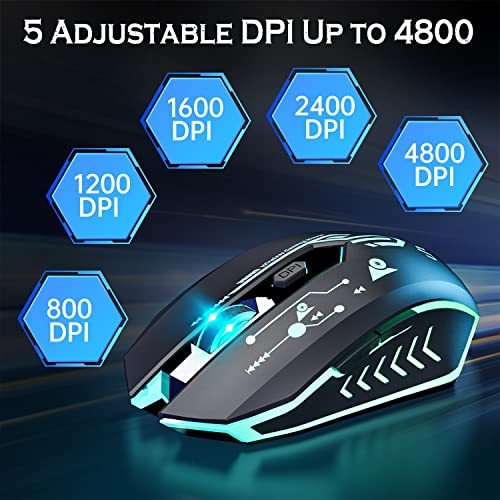 UHURU WM-02Z Souris de jeu sans fil
