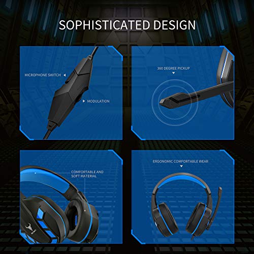 Kikc Casque de jeu avec micro pour-5