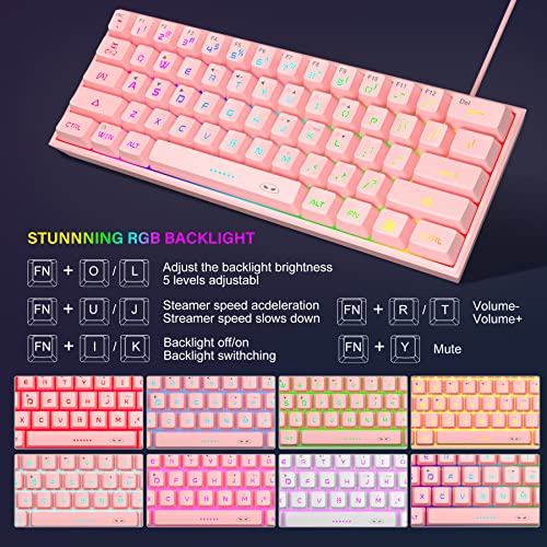 MageGee TS91 Mini clavier de jeu/bureau 60-4