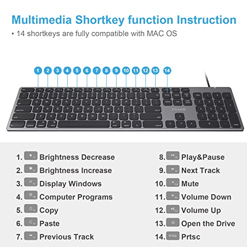 Clavier filaire pour ordinateur/ordinateur portable Apple Mac-3