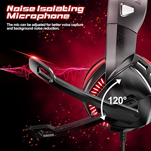 VersionTECH. Casque de jeu pour PS5/PS4/Xbox One/PC