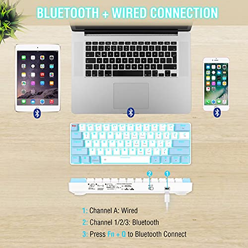 EDJO Clavier mécanique Bluetooth 60 %