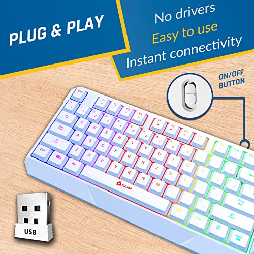 KLIM Chroma Clavier Gamer Sans Fil RVB-3