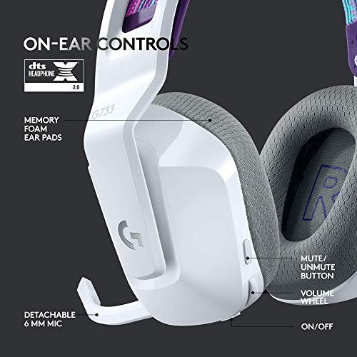 Logitech G733 Lightspeed Casque de jeu sans-5