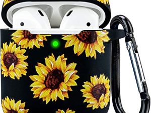 Airpod Case Soft Silicone Flower YOMPLOW Airpods