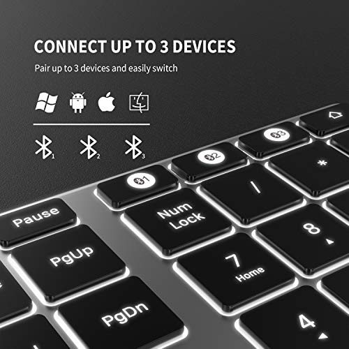 Clavier Bluetooth rétroéclairé NIXIUKOL