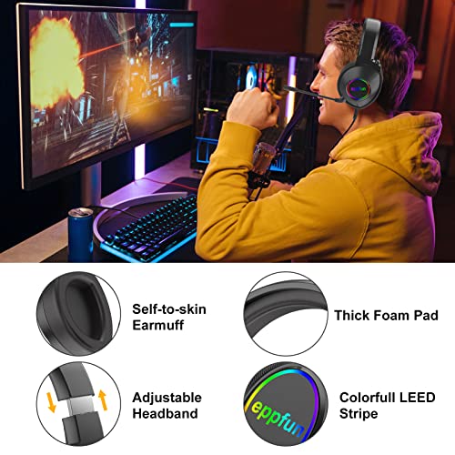 eppfun Casque de jeu USB