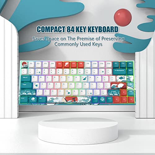 COSTOM XVX M84 Clavier mécanique sans fil/filaire-5