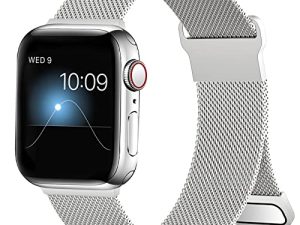 ZXCASD Bracelets métalliques compatibles avec Apple Watch