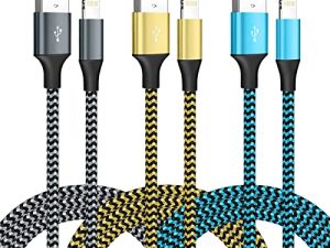[Certifié Apple MFi] Lot de 3 chargeurs
