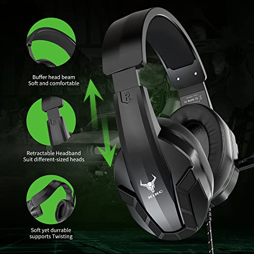 Kikc Casque de jeu PS4 avec micro-4