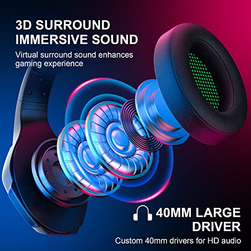 PHOINIKAS Casque de jeu pour PS5, PS4, – Image 3