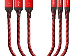 Ohbox Lot de 3 câbles Lightning courts