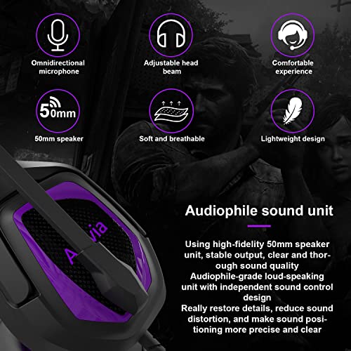 Emonoo Casque filaire avec microphone antibruit pour-5