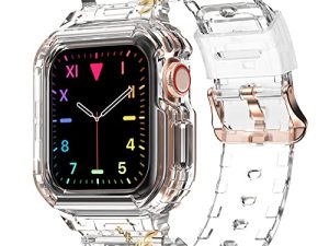 amBand Compatible pour Apple Watch Clear Band