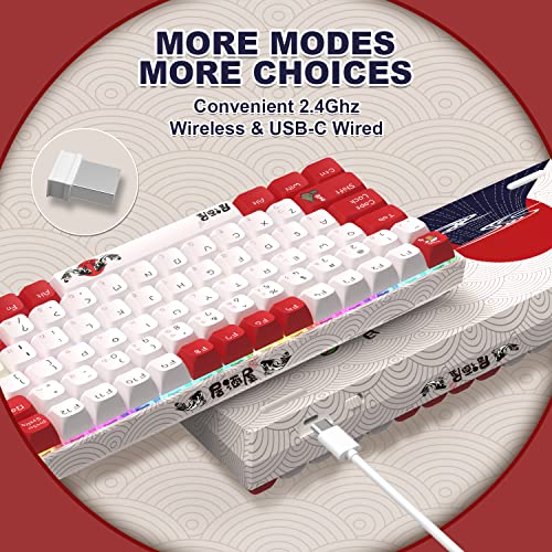 COSTOM XVX M84 Clavier mécanique sans fil-4