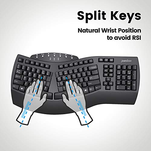 Perixx Periboard-612 Clavier divisé ergonomique sans fil-3