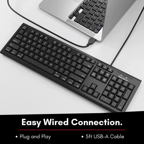 Clavier Macally filaire pleine taille - Compatible-3