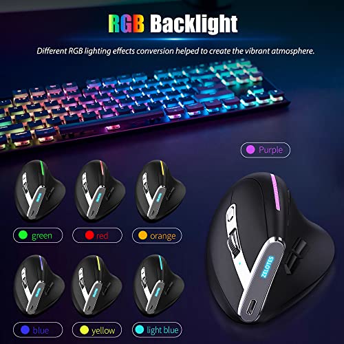 Souris sans fil tri-mode pour 3 appareils-5