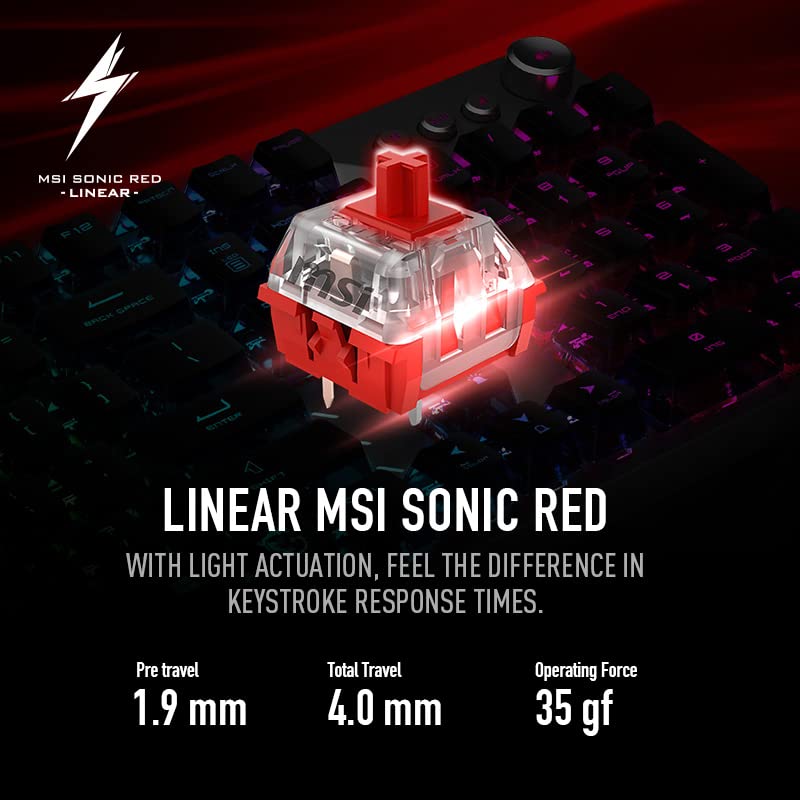 Clavier de jeu mécanique RGB MSI Vigor-3