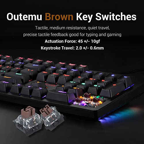 Redragon S117 Clavier Gaming Souris Combo Mécanique-3
