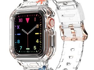 Compatible avec Apple Watch Clear Band 41