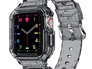 amBand Compatible pour Apple Watch Clear Band