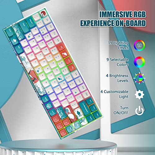 COSTOM XVX M84 Clavier mécanique sans fil/filaire-4